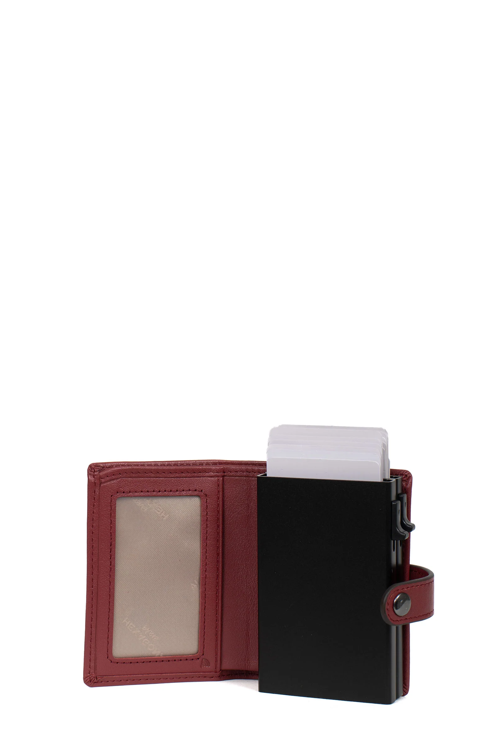Boîtier porte-cartes - 1 volet - Stop RFID - Cuir - Image 4
