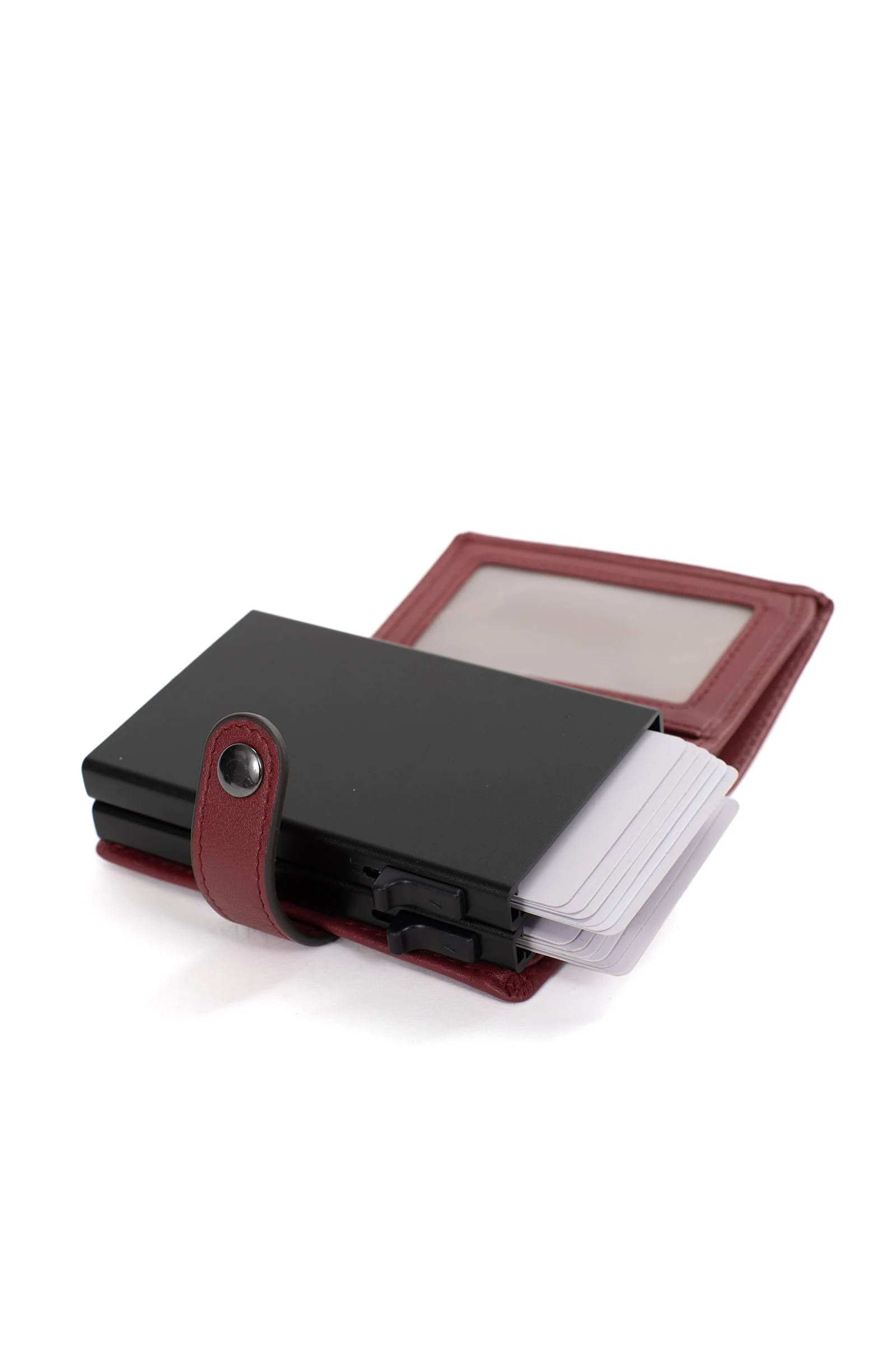 Boîtier porte-cartes - 1 volet - Stop RFID - Cuir - Image 6
