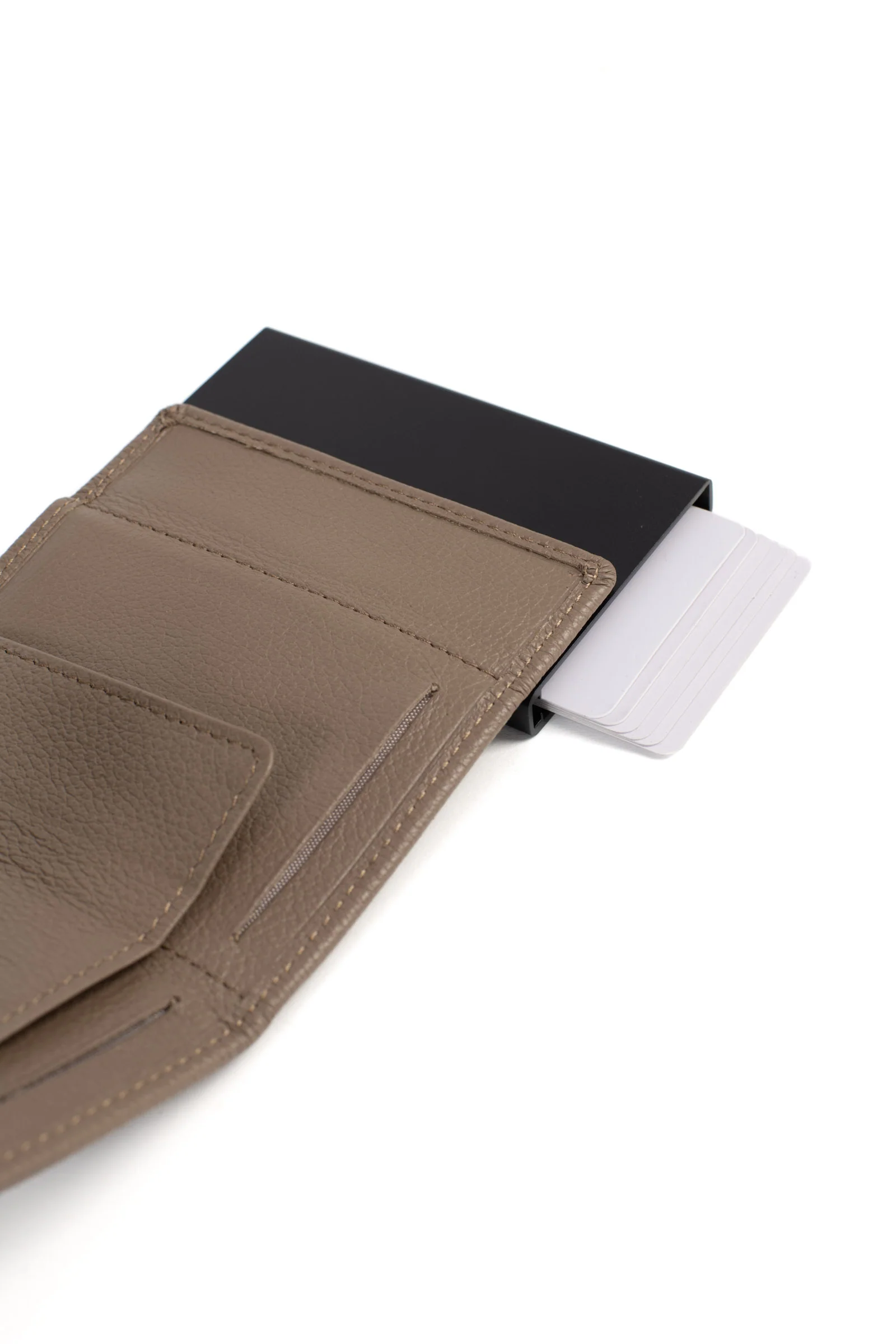 Boîtier porte-cartes - 2 volets - Stop RFID - Cuir - Image 71