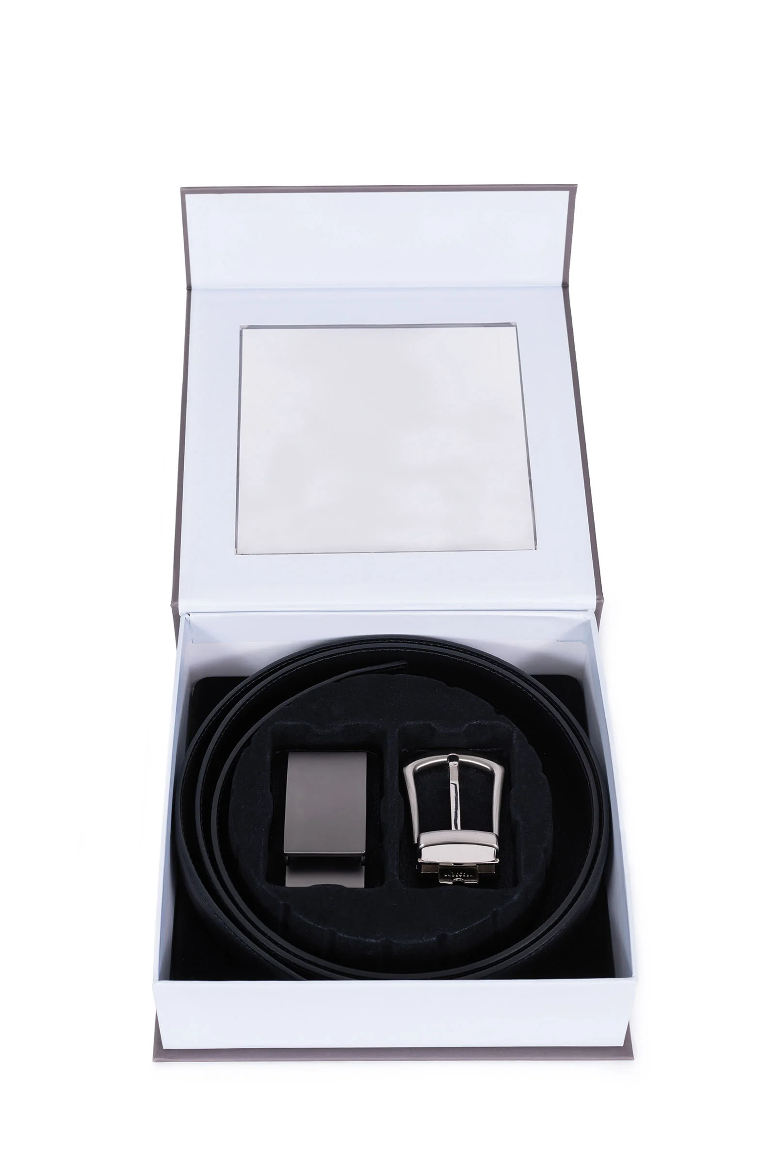 Coffret ceinture deux boucles en cuir - Image 3
