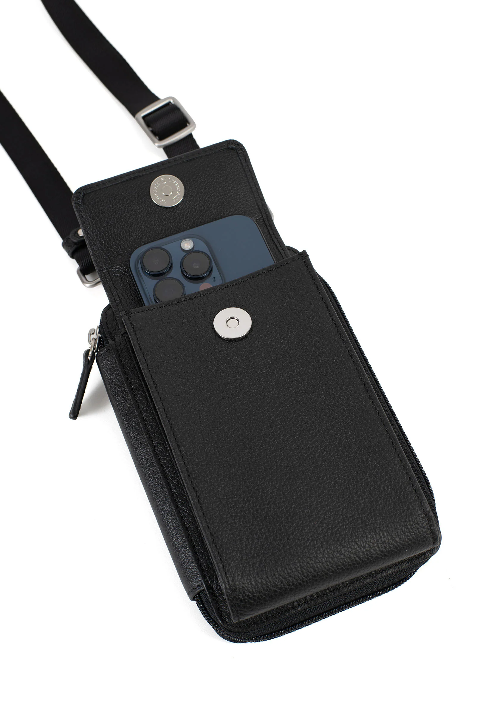 Pochette téléphone avec portefeuille - Stop RFID - Cuir - Image 10