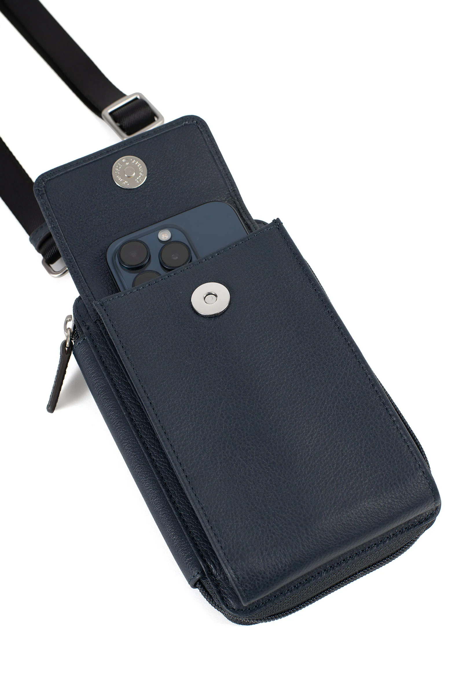 Pochette téléphone avec portefeuille - Stop RFID - Cuir - Image 20