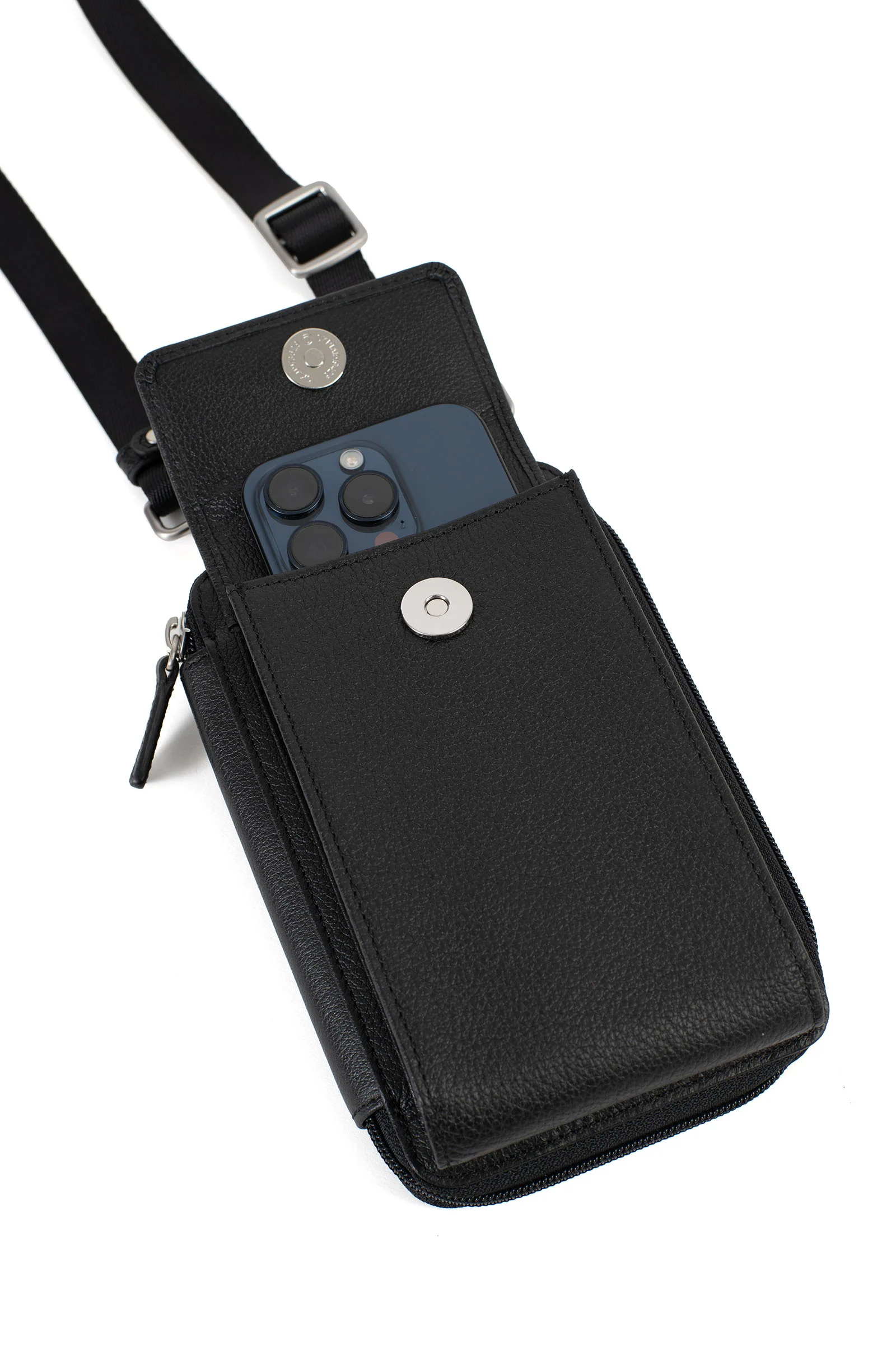 Pochette téléphone avec portefeuille - Stop RFID - Cuir - Image 24