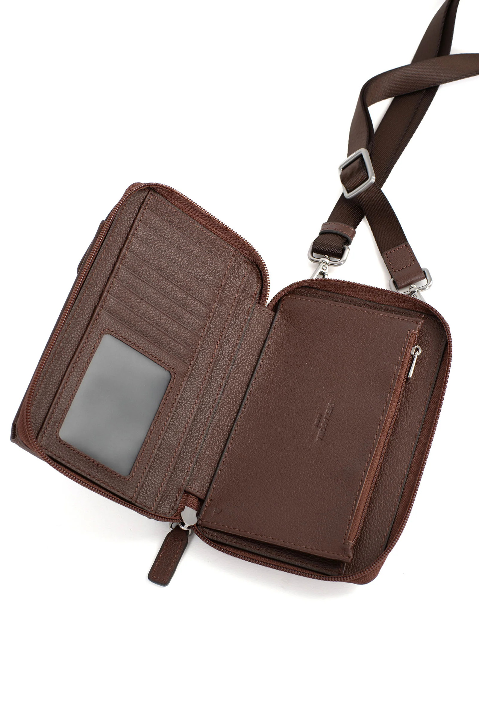 Pochette téléphone avec portefeuille - Stop RFID - Cuir - Image 4