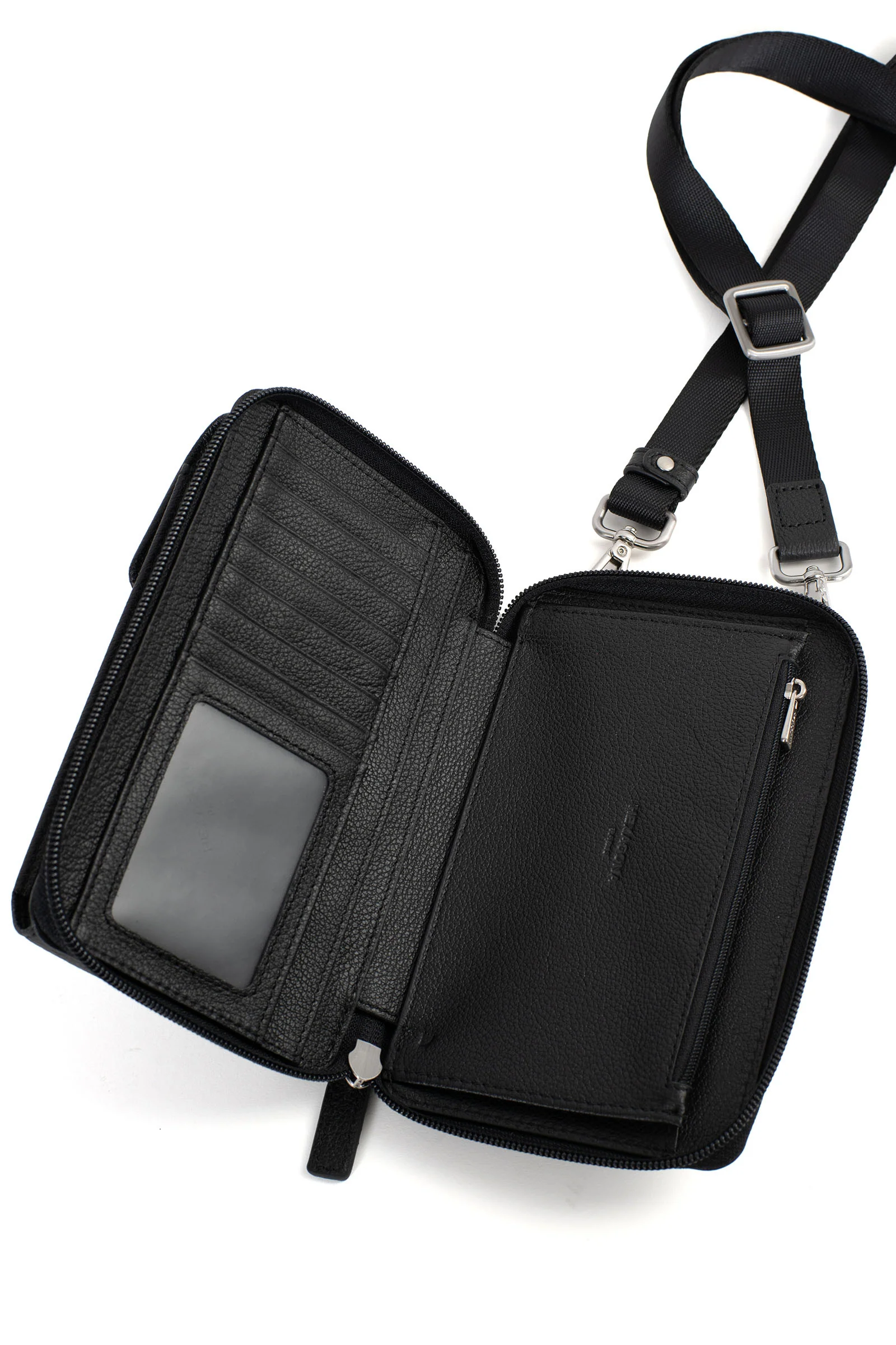 Pochette téléphone avec portefeuille - Stop RFID - Cuir - Image 9