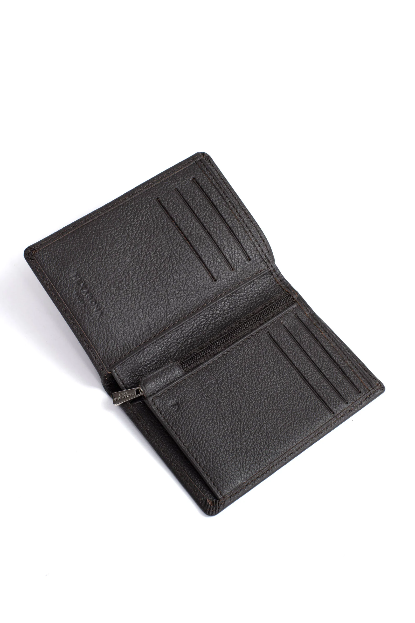 Portefeuille européen - 1 volet - Stop RFID - Cuir de vachette - Image 11