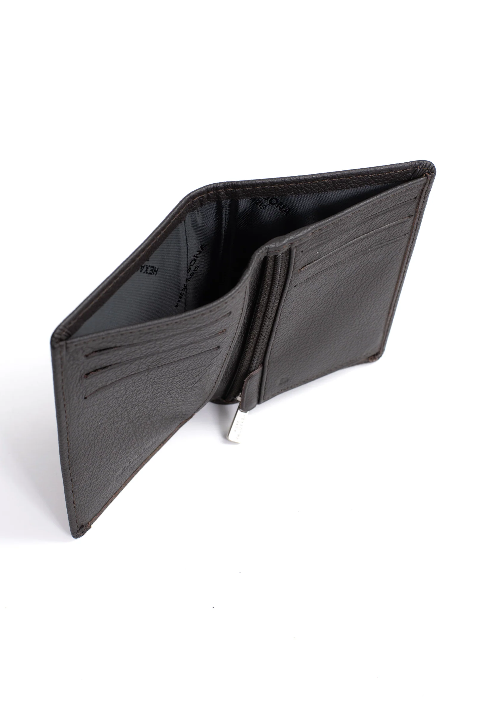 Portefeuille européen - 1 volet - Stop RFID - Cuir de vachette - Image 12