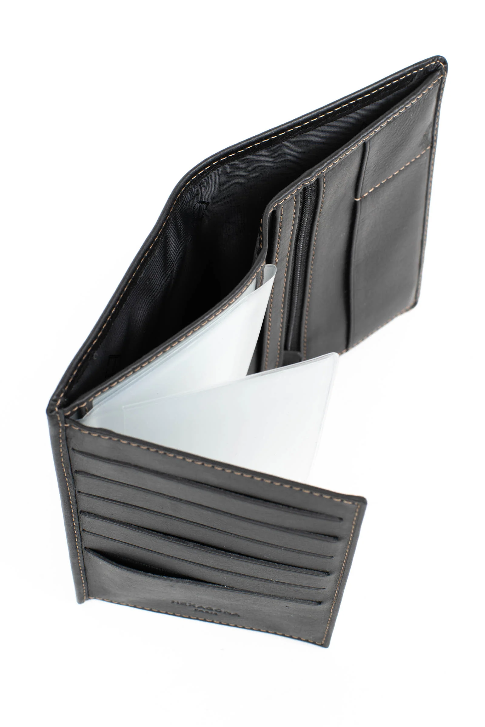 Portefeuille européen - 2 volets - Cuir - Image 14