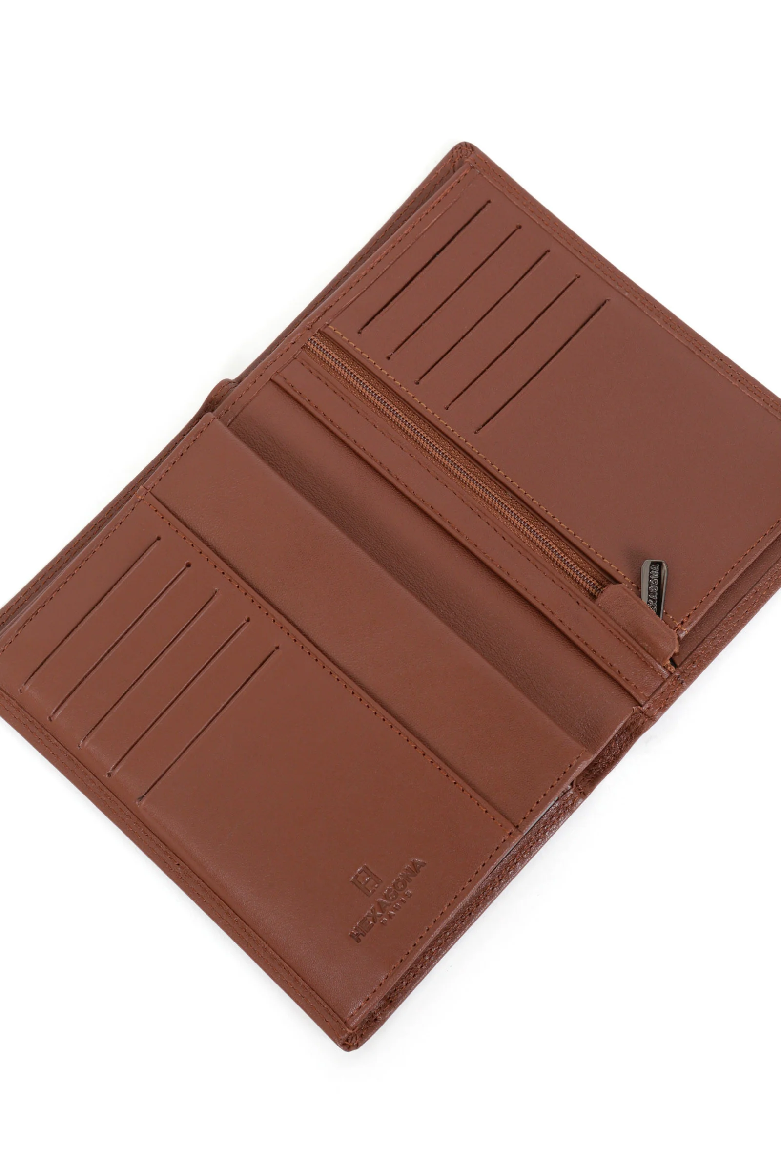 Portefeuille européen - 3 volets - Stop RFID - Cuir - Image 5