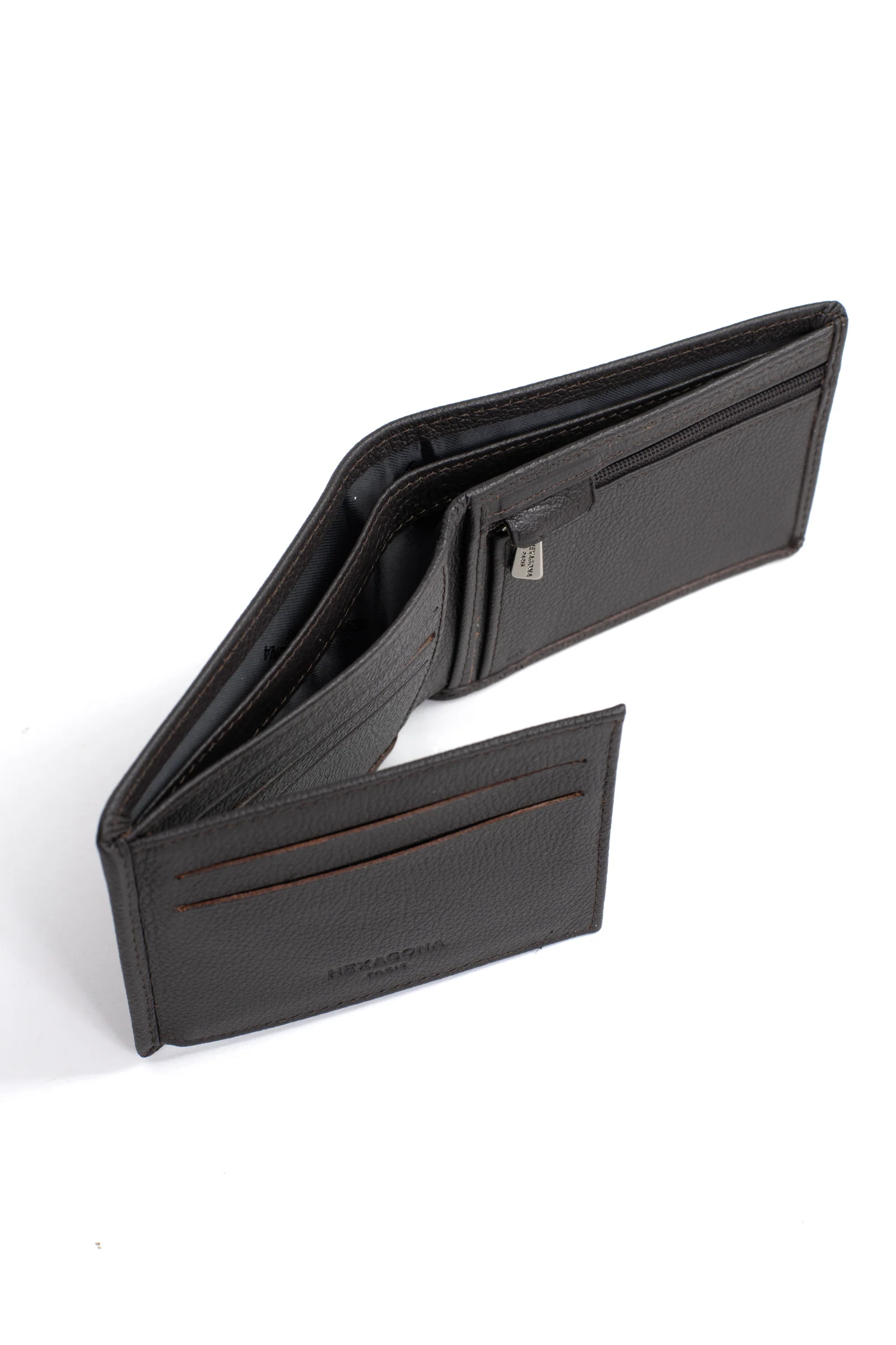 Portefeuille italien - 2 volets - Stop RFID - Cuir de vachette - Image 12