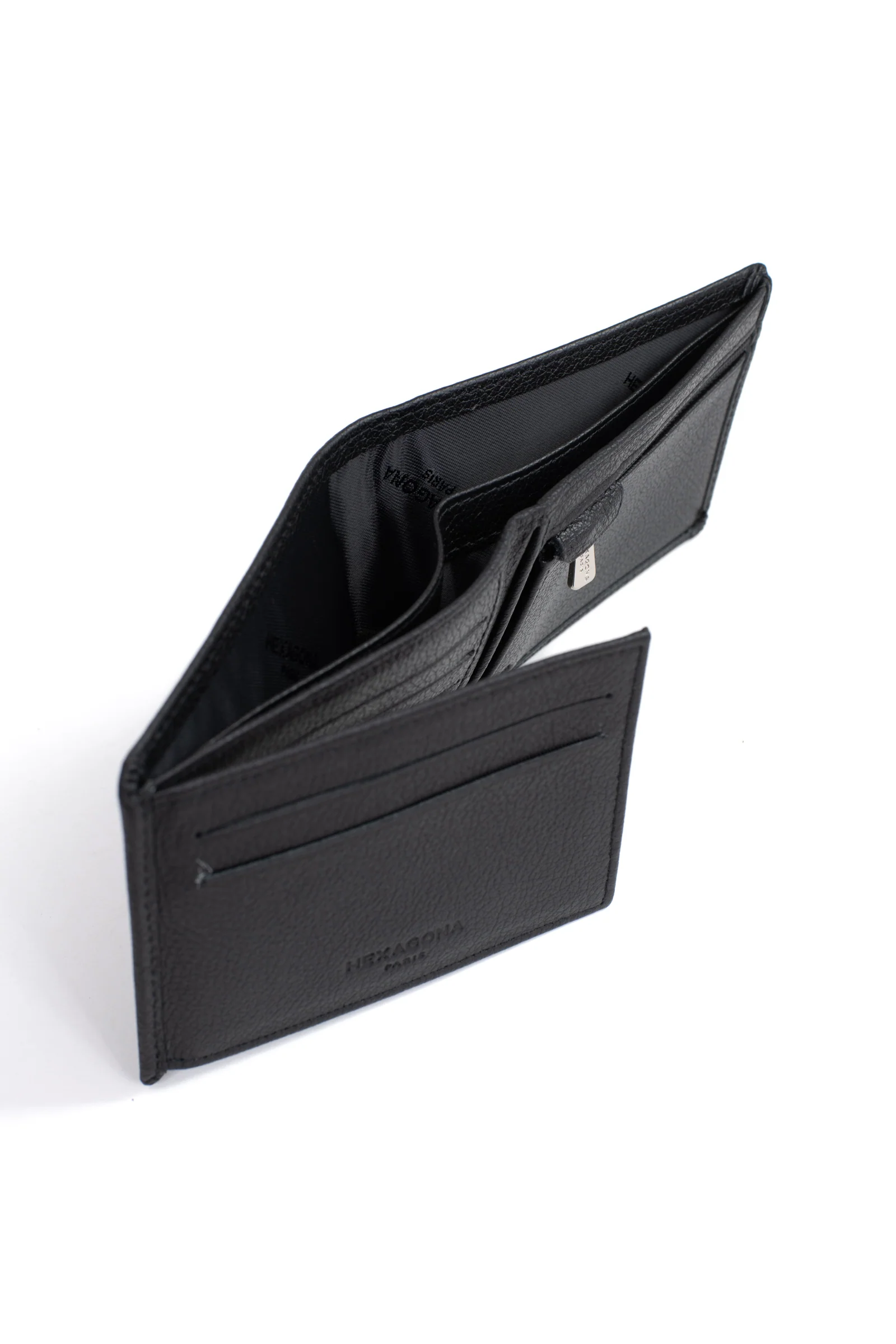 Portefeuille italien - 2 volets - Stop RFID - Cuir de vachette - Image 6