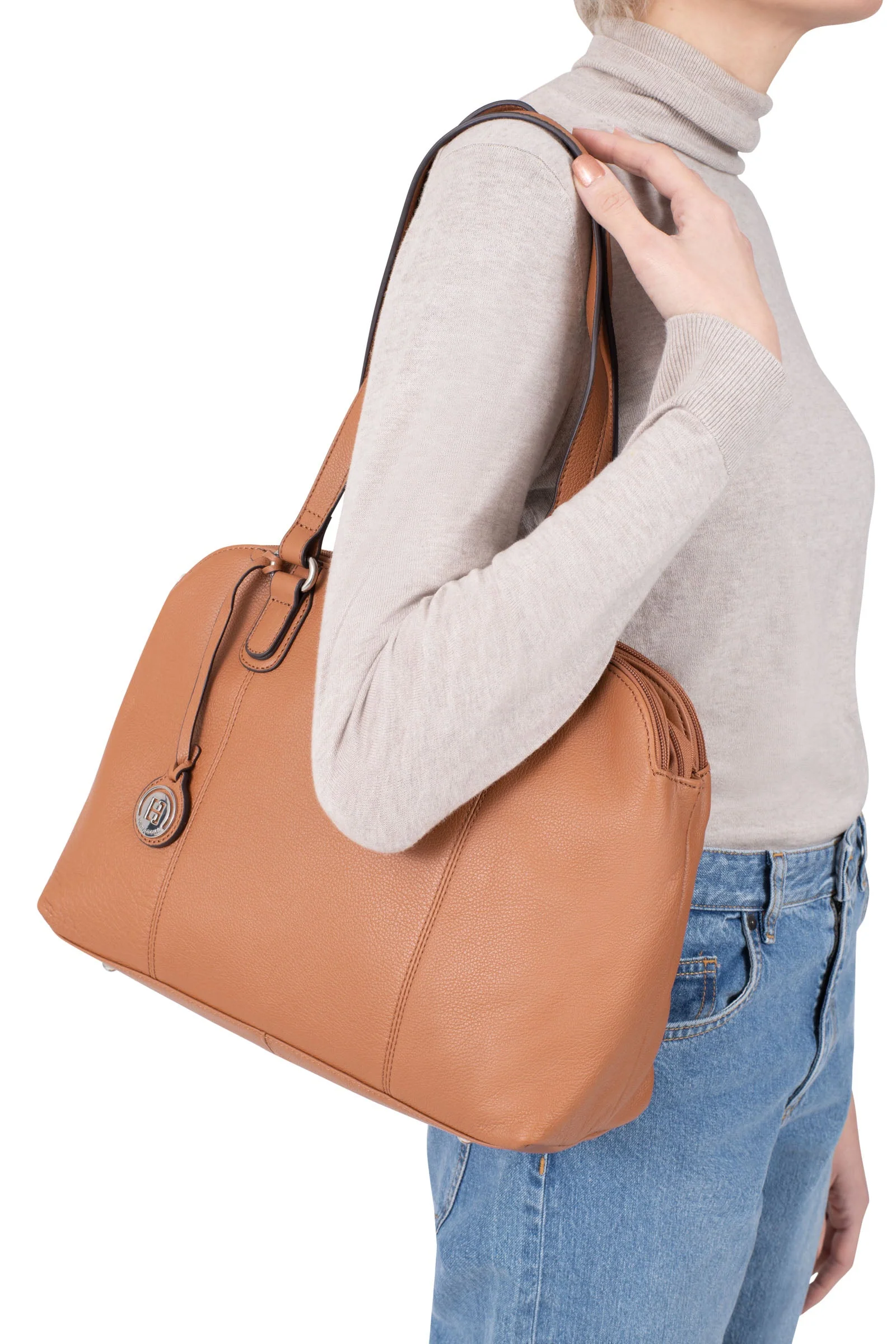 Sac porté épaule 2 anses - A4 - Cuir - Image 74