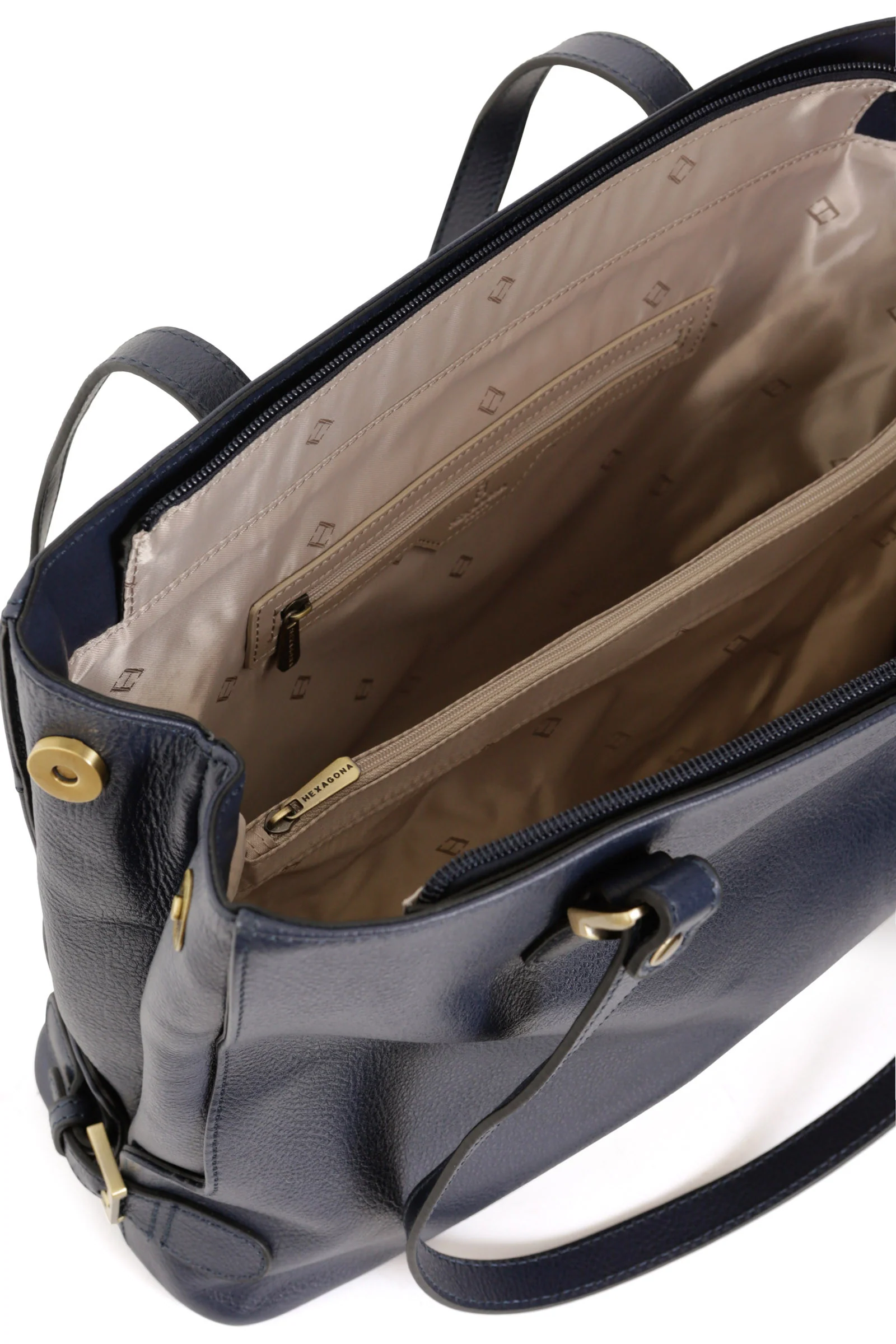 Sac porté épaule 2 anses - A4 - Cuir - Image 6