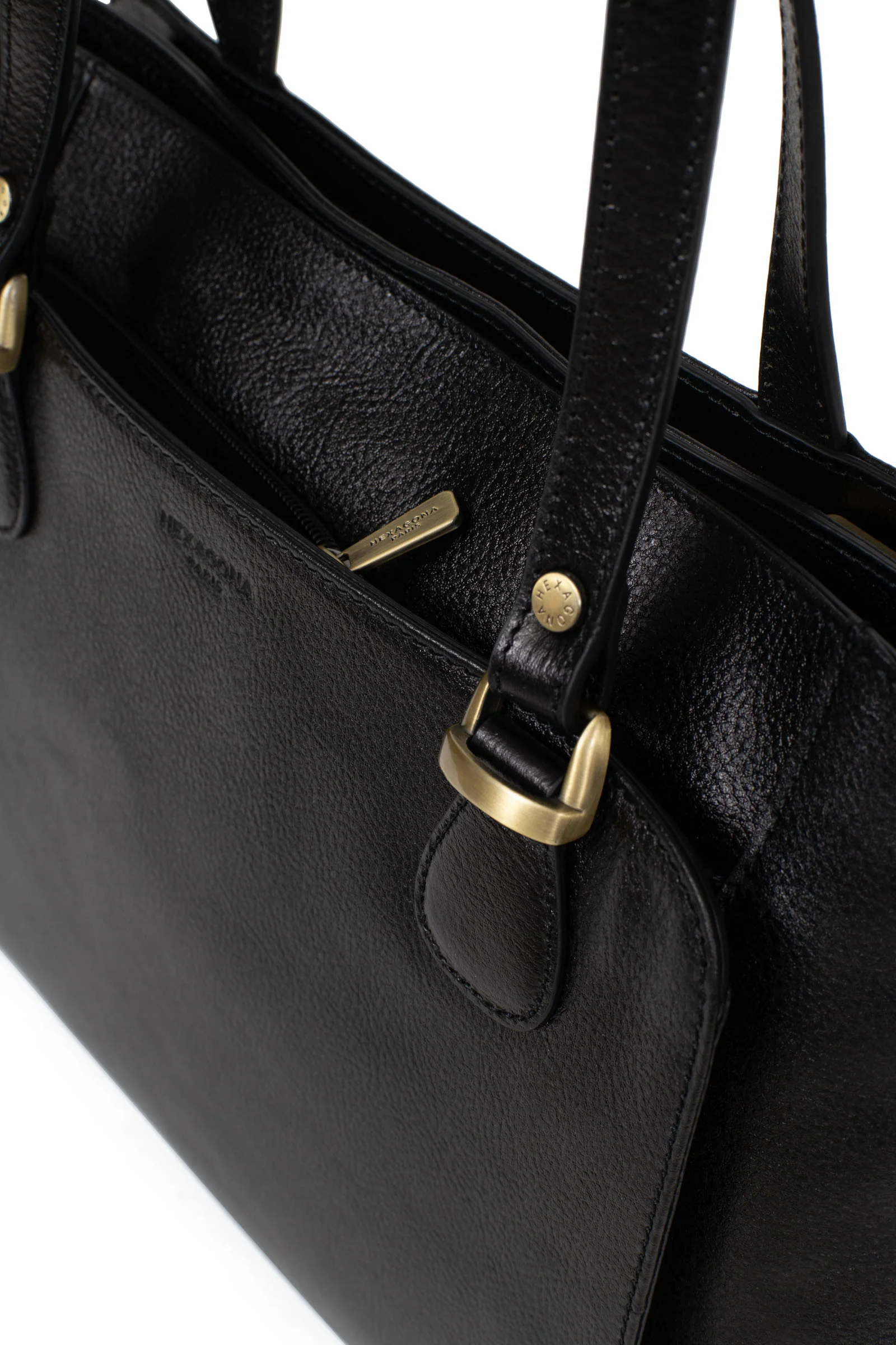 Sac porté épaule 2 anses - A4 - Cuir - Image 4
