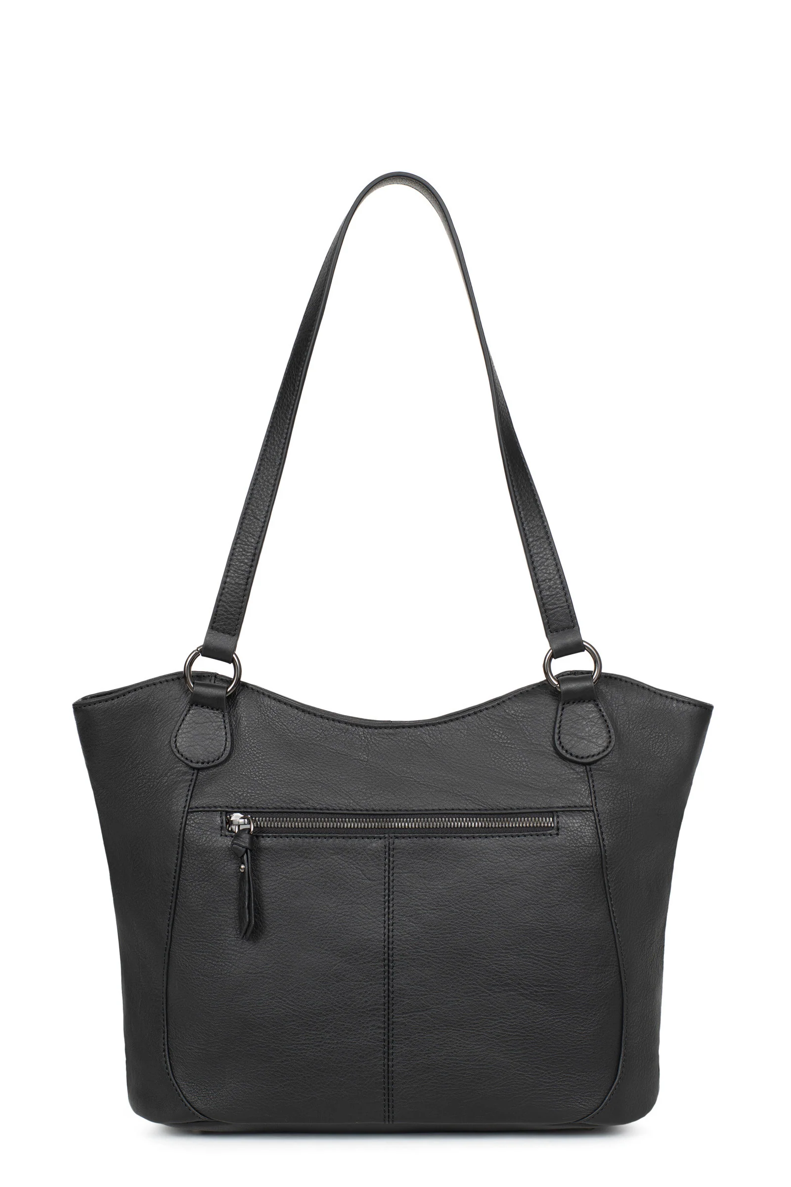 Sac porté épaule 2 anses - A4 - Cuir - Image 3