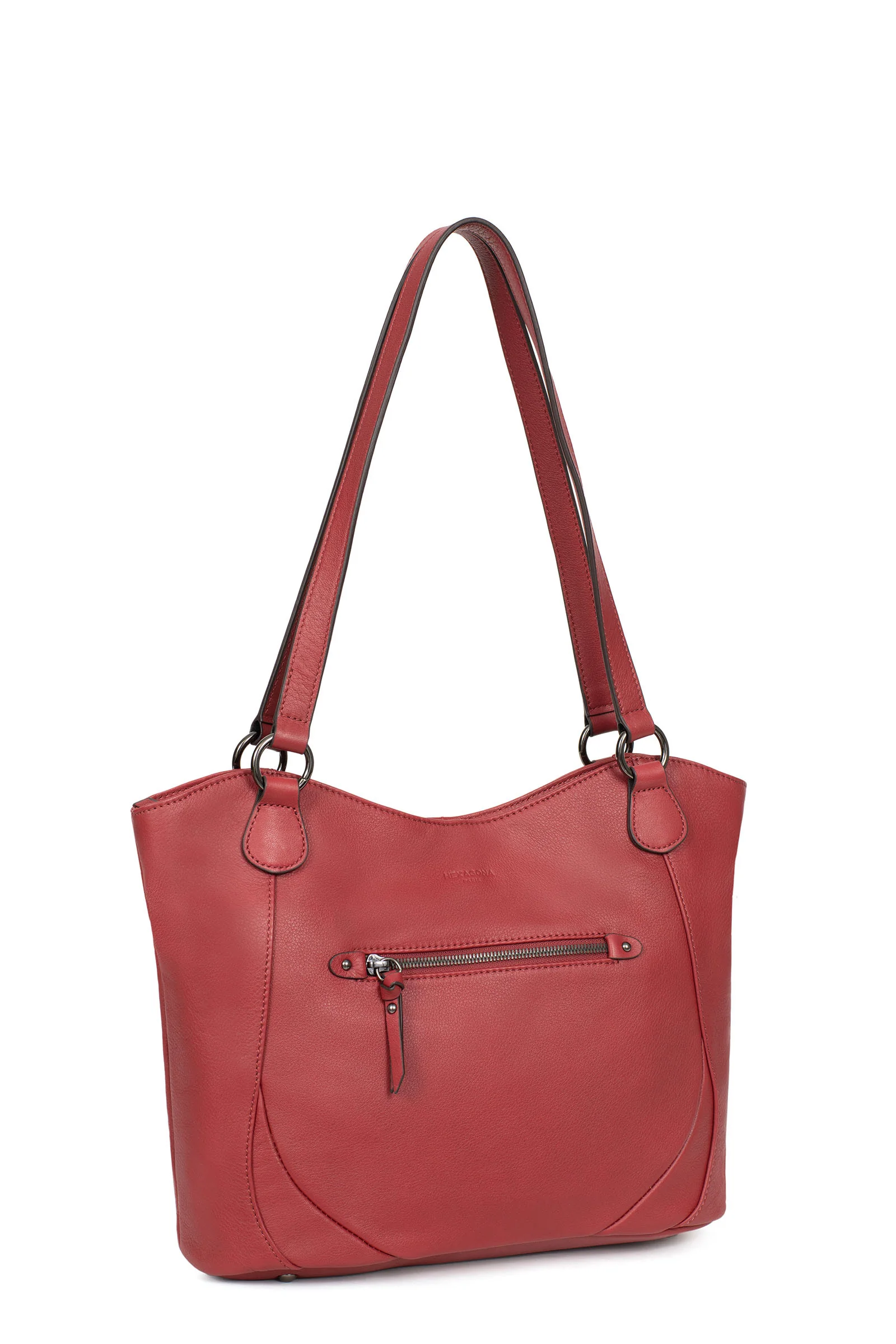 Sac porté épaule 2 anses - A4 - Cuir - Image 7