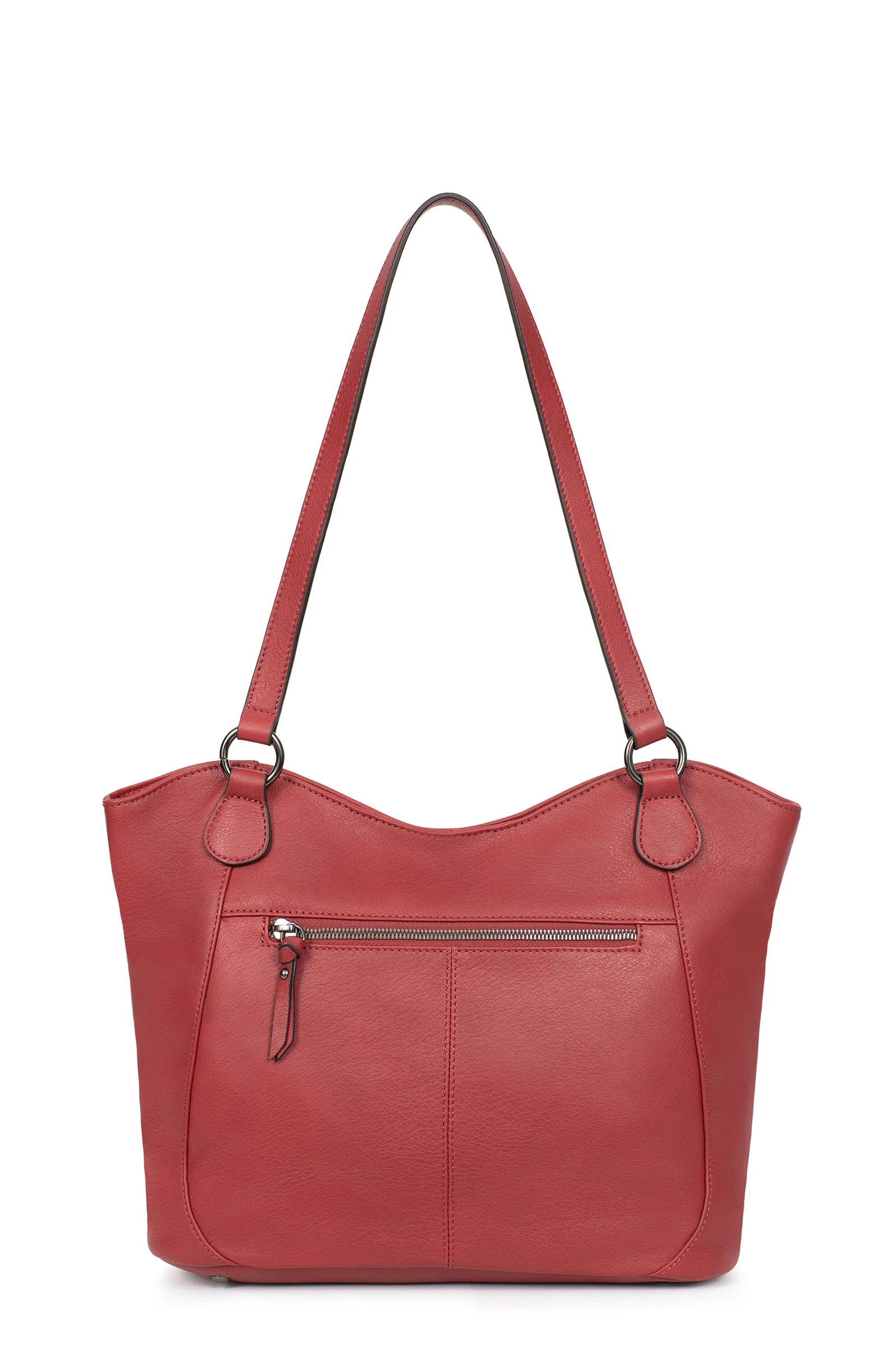 Sac porté épaule 2 anses - A4 - Cuir - Image 8