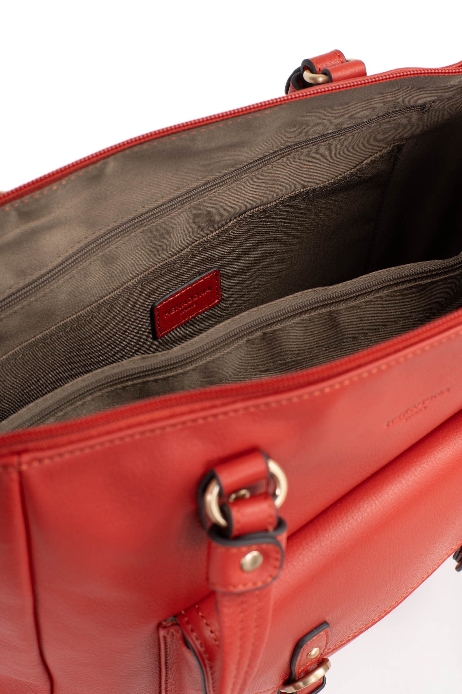 Sac porté épaule 2 anses - A4 - Cuir de vachette - Image 12
