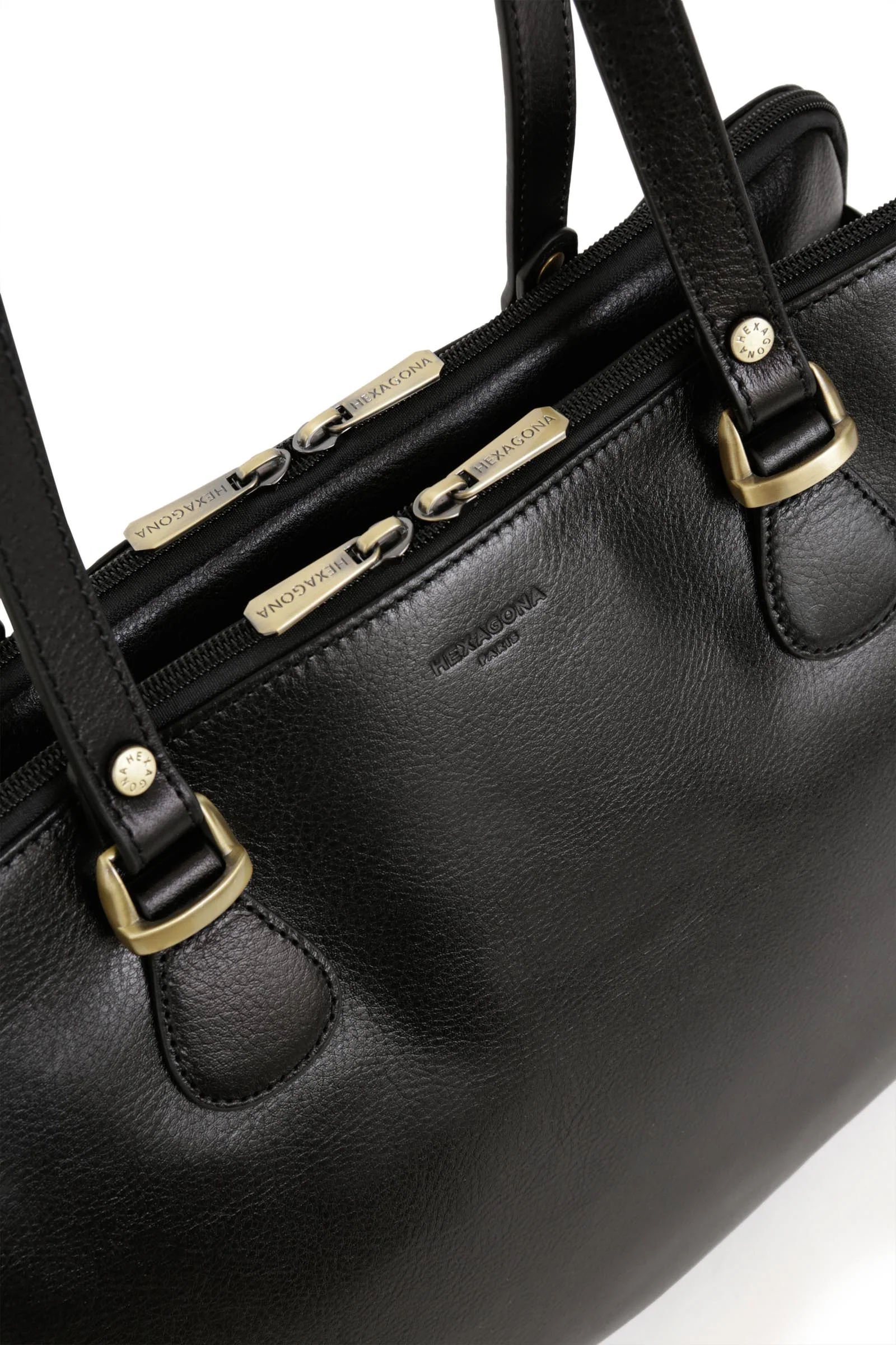 Sac porté épaule 2 anses - Tablette & A4 - Cuir - Image 11