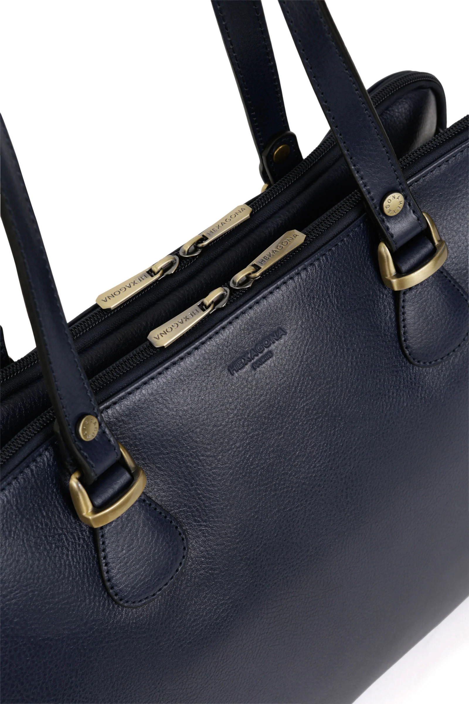 Sac porté épaule 2 anses - Tablette & A4 - Cuir - Image 5