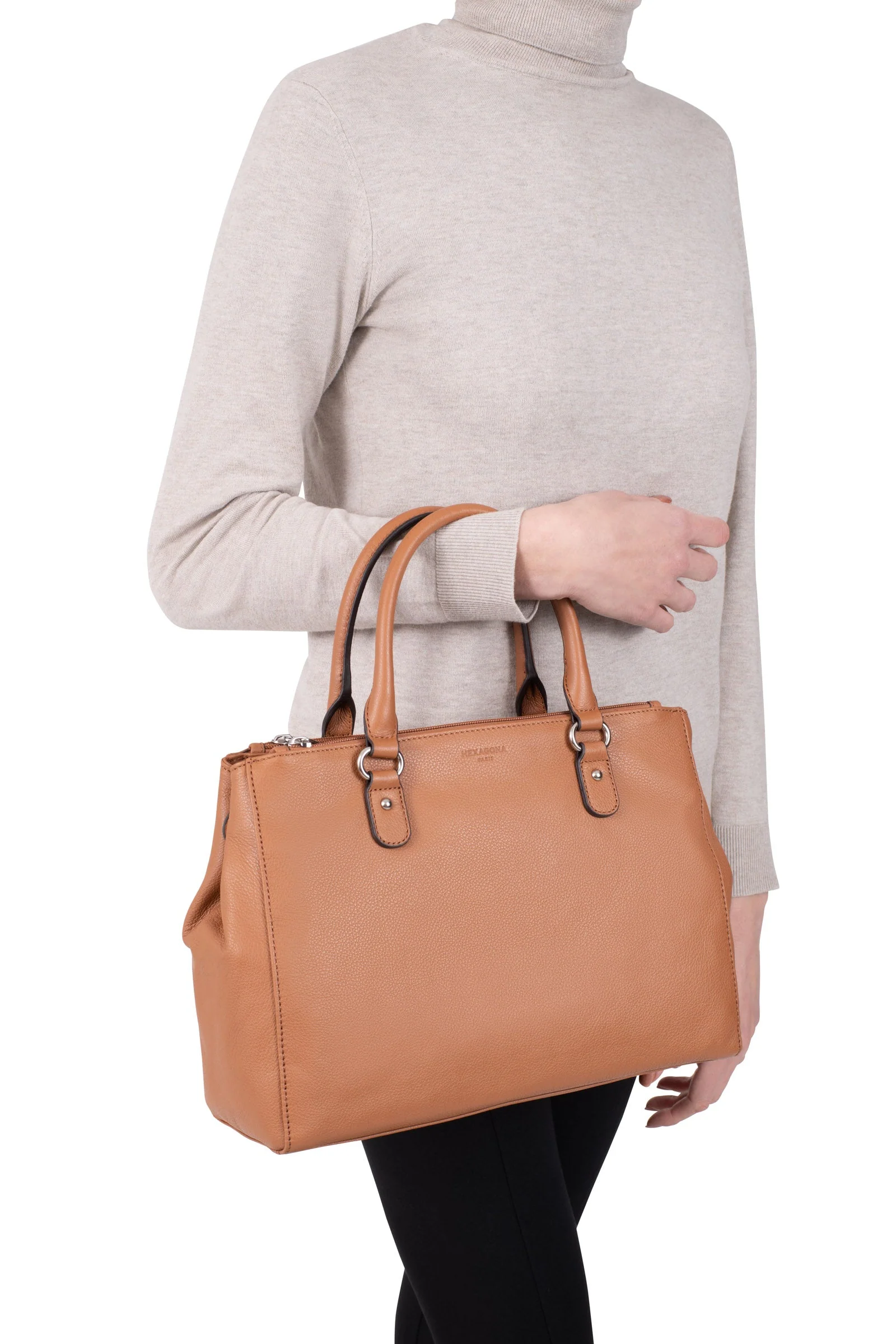 Sac porté main 2 poignées - A4 - Cuir - Image 50