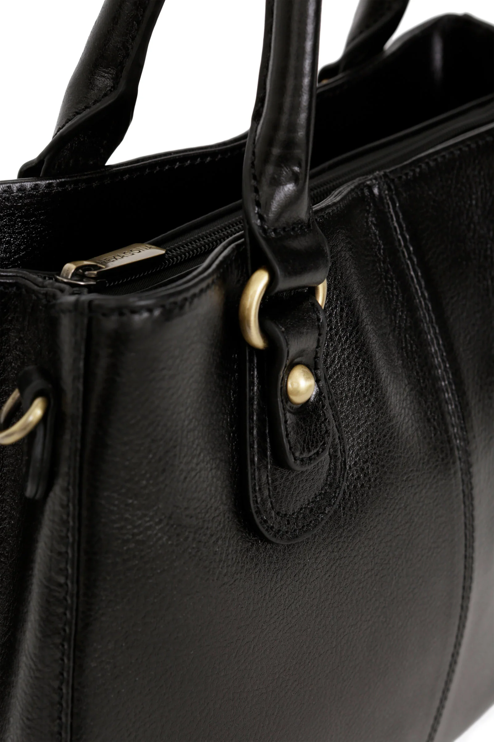 Sac porté main 2 poignées - Cuir - Image 11