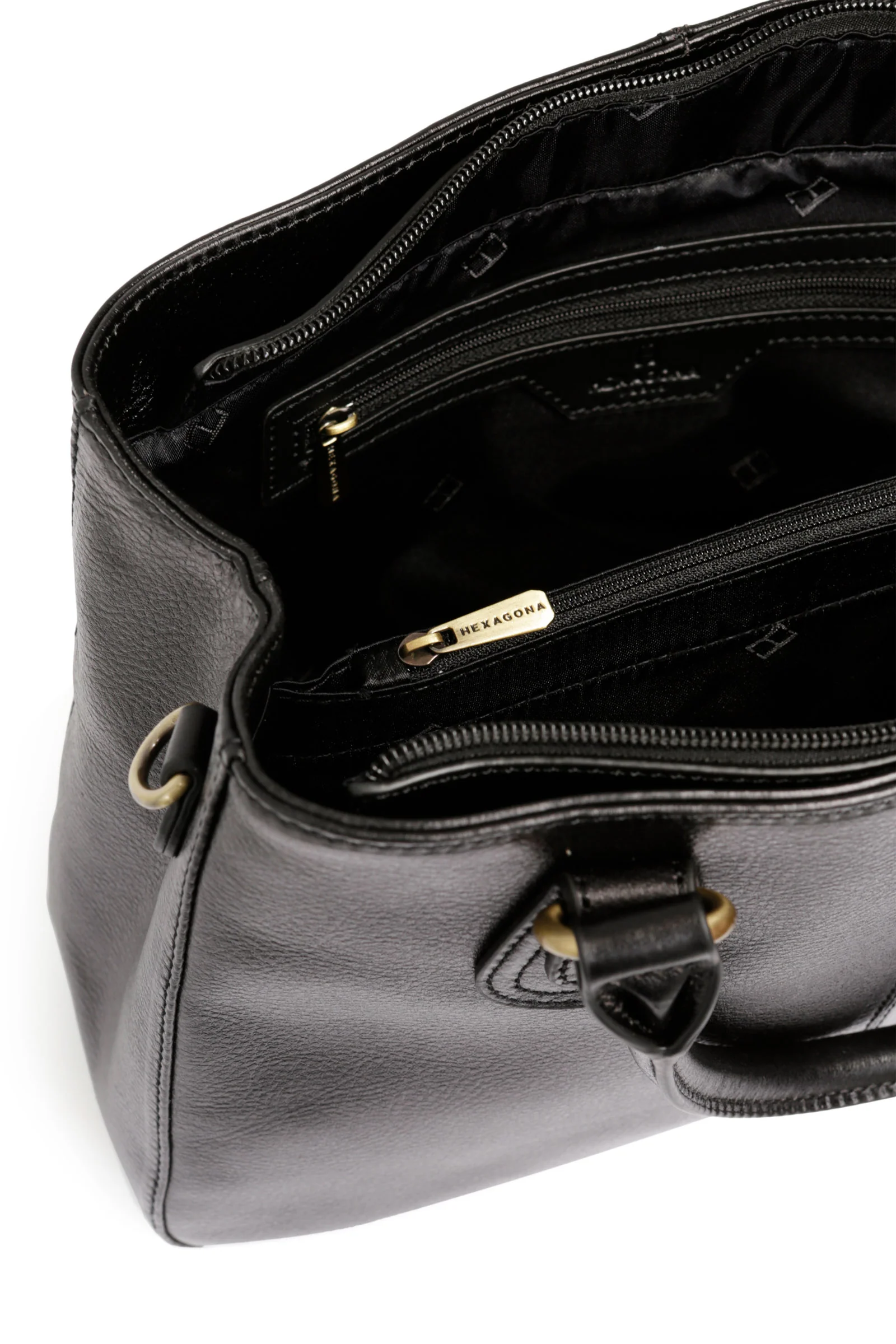 Sac porté main 2 poignées - Cuir - Image 12