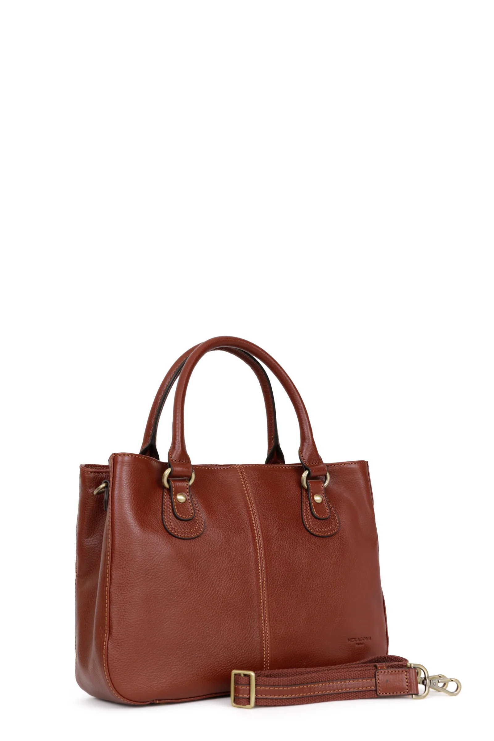 Sac porté main 2 poignées - Cuir - Image 3