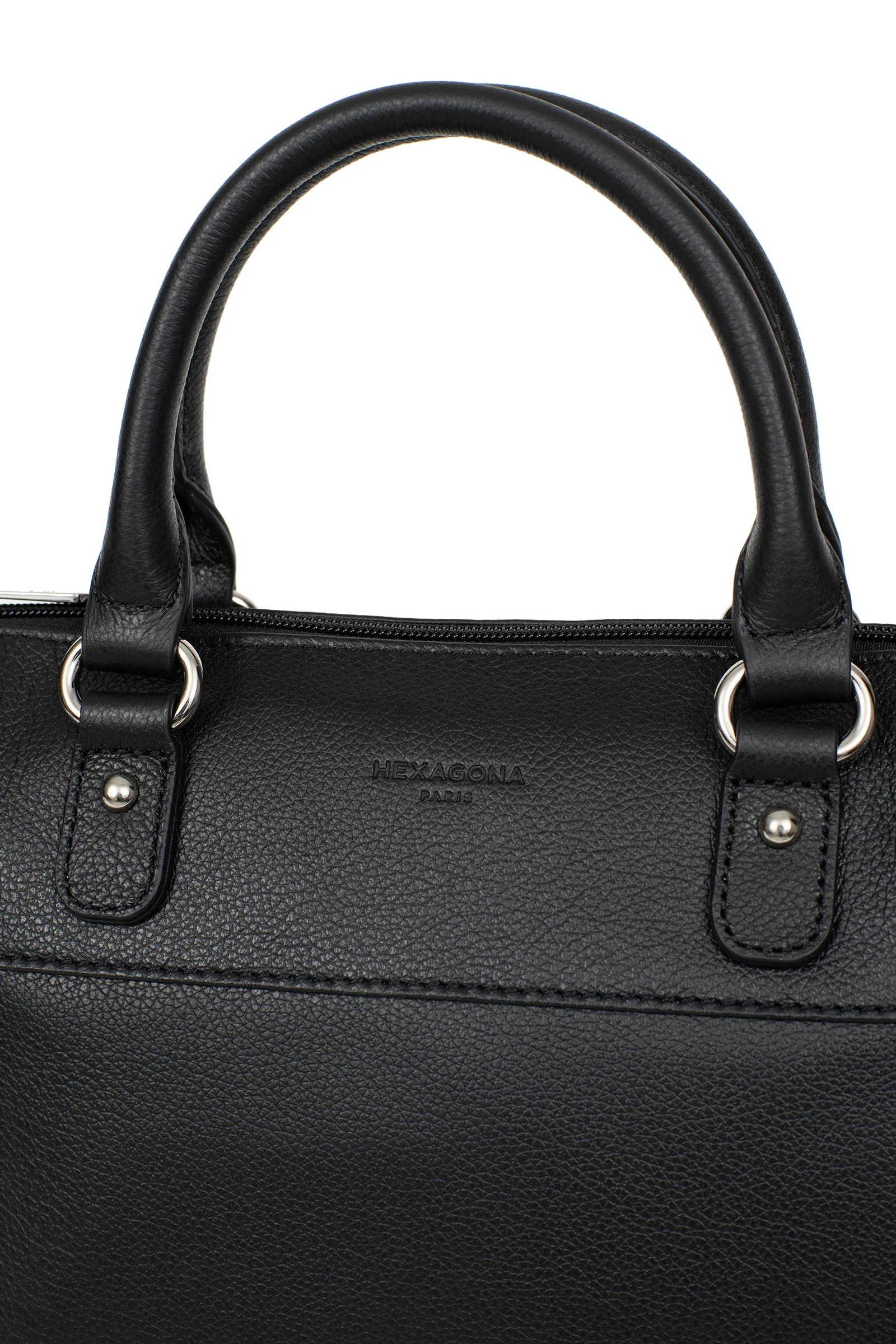 Sac porté main 2 poignées - Cuir - Image 11