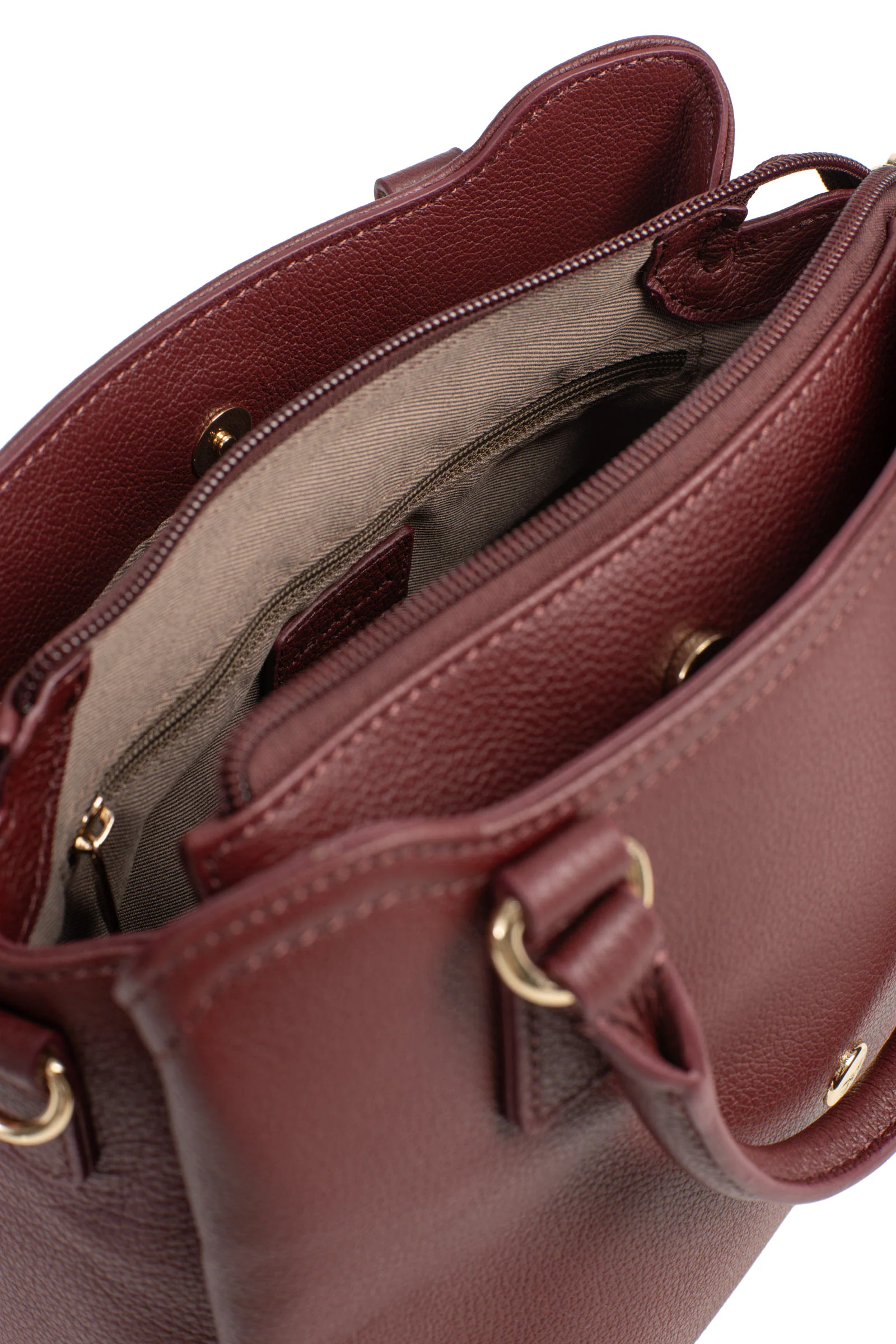 Sac porté main 2 poignées - Cuir - Image 6