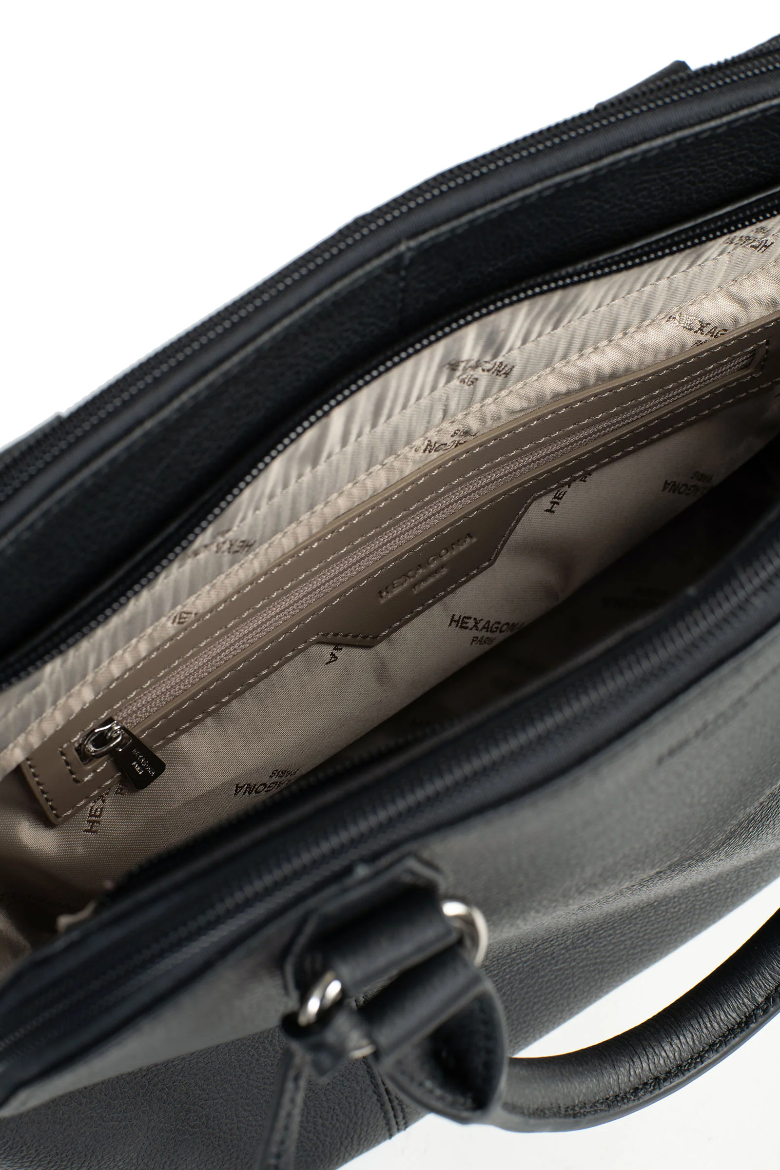 Sac porté main 2 poignées - Cuir - Image 11