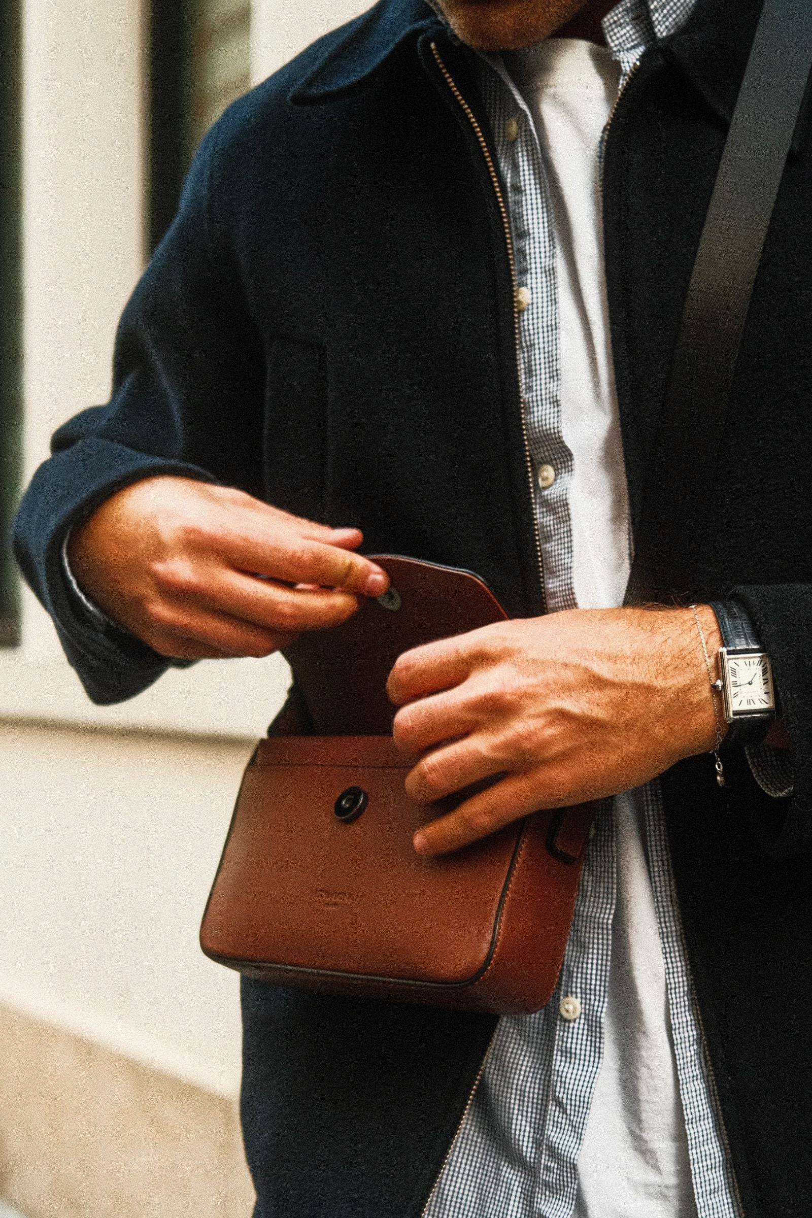 Sac reporter - Cuir - Image 3